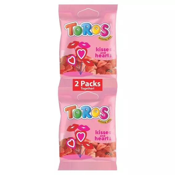 TOROS 2 Pack Kisses And Hearts