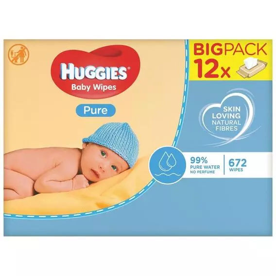 Huggies Huggies 12pk Pure Wipes 256