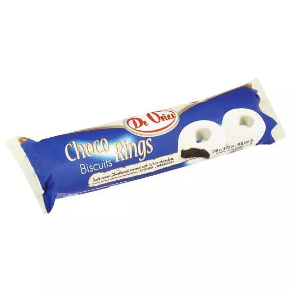 De Vries Choco Rings White Chocolate 150g De Vries Choco Rings White Chocolate 150g