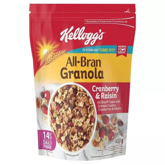 Kelloggs All Bran Granola 450g Kelloggs All Bran Granola 450g