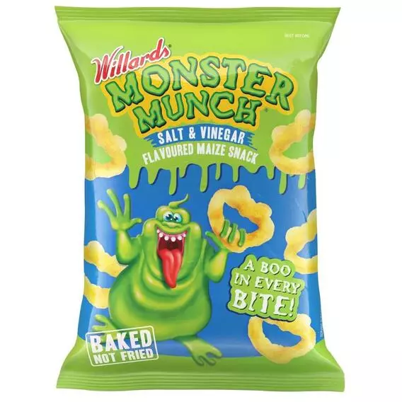 Willards Monster Munch Salt&Vinegar 100g Willards Monster Munch Salt&Vinegar 100g