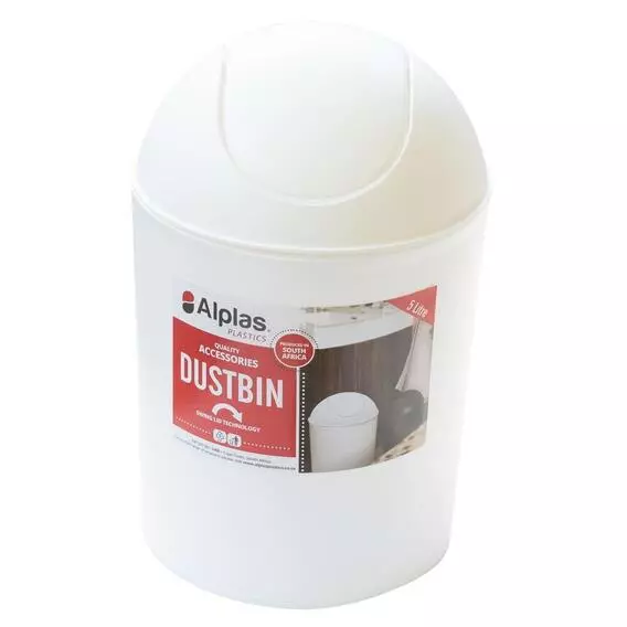 Alplas 5LT Bin White Alplas 5LT Bin White
