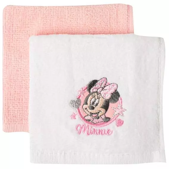 MINNIE 2PK FACECLOTH MINNIE 2PK FACECLOTH