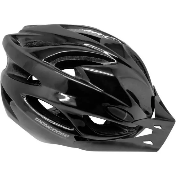 Mongoose Edge Adult Bicycle Helmet Black 9336 Mongoose Edge Adult Bicycle Helmet Black 9336