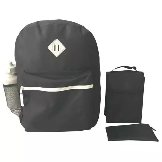 No Brand 5 PIECE BLACK BACKPACK SET No Brand 5 PIECE BLACK BACKPACK SET
