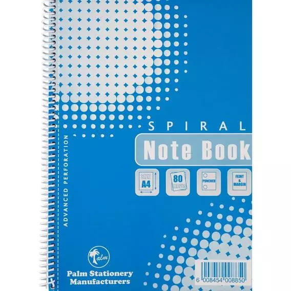 No Brand A4 80PG SPIRAL NOTEBOOK No Brand A4 80PG SPIRAL NOTEBOOK