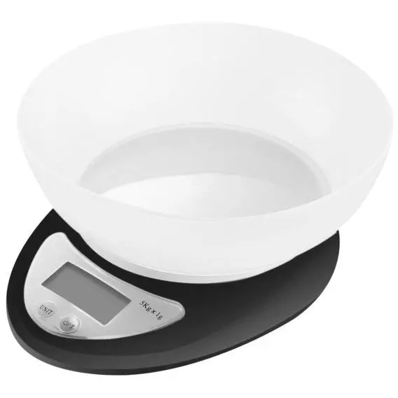 Casa Black Digital Kitchen Scale With Bowl