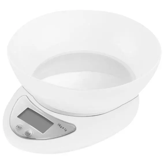 Casa White Digital Kitchen Scale With Bowl Casa White Digital Kitchen Scale With Bowl