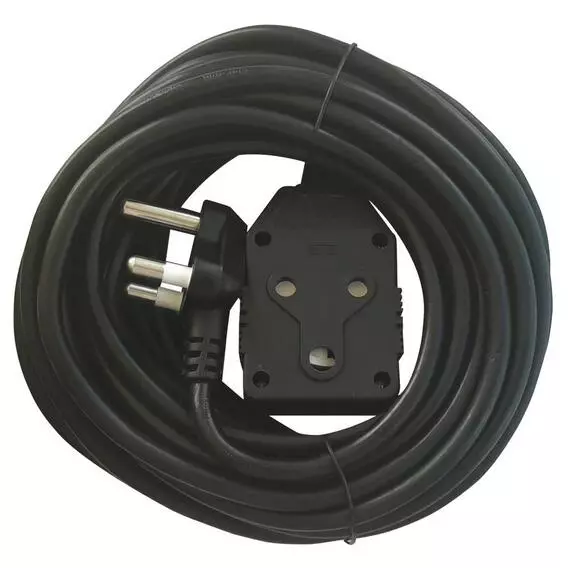 POWERWORX 10M X16A Extension Cord Black