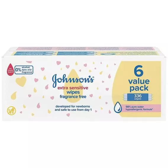 Johnson's Baby EXTRA SENSITIVE WIPES (56 PCx6) Johnson's Baby EXTRA SENSITIVE WIPES (56 PCx6)