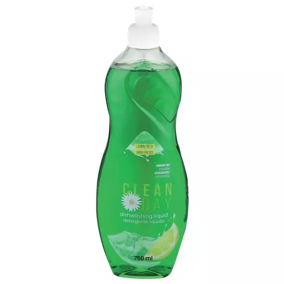 Clean Day Dishwashing Liquid Lemon 750ml