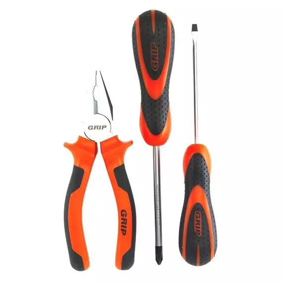 Grip 3 PCE SCREWDRIVER & PLIER SET GS7716 Grip 3 PCE SCREWDRIVER & PLIER SET GS7716