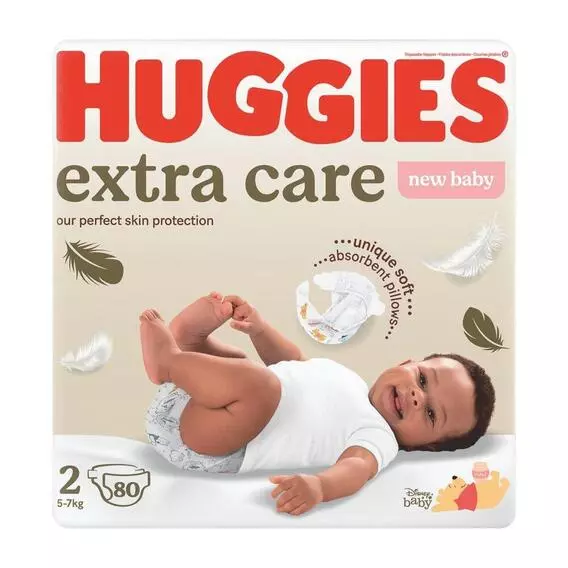 Huggies Extra Care Diapers Size 2