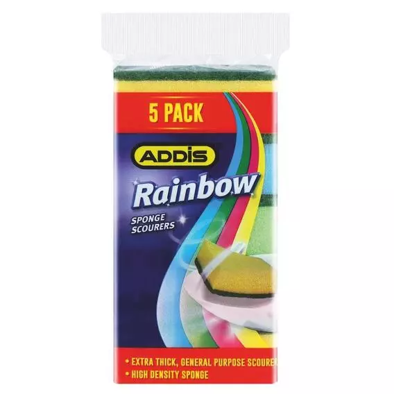 Addis SPONGE SCOURER 5PK