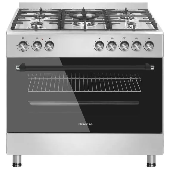 Hisense Free Standing Gas Cooker 90cm HFS905GES Hisense Free Standing Gas Cooker 90cm HFS905GES