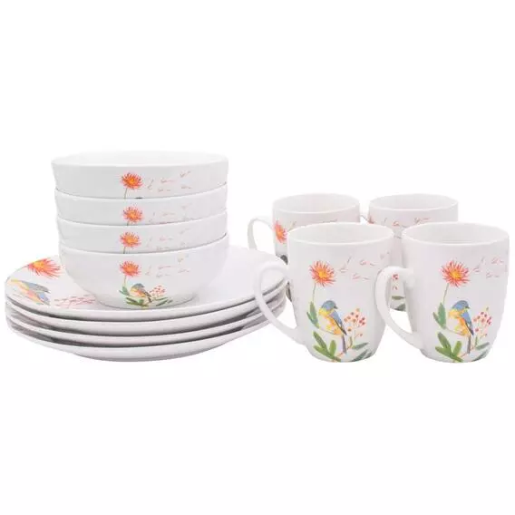 Always Home BRIGHT BIRDY 12PC DINNER SET Always Home BRIGHT BIRDY 12PC DINNER SET
