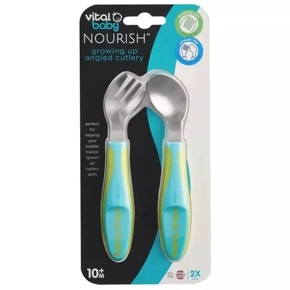 VITAL BABY Nourish Growing Up Angled Cutlery Set VITAL BABY Nourish Growing Up Angled Cutlery Set
