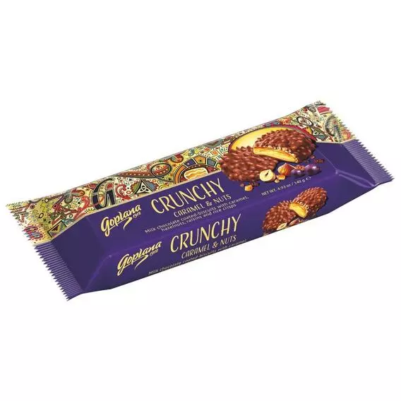 GOPLANA Crunch Biscuits Caram&Nuts 140g
