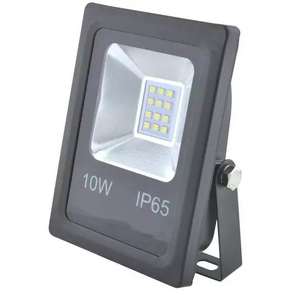 Lightworx 10W Led Floodlight Black Slim Design