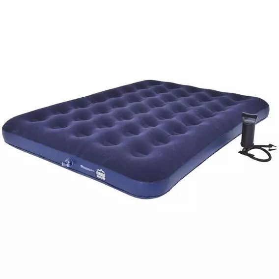 Campmaster Flocked Double Airbed And Pump Campmaster Flocked Double Airbed And Pump