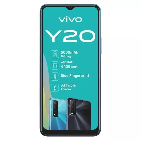 Vivo Y20 BLACK 4G SS VC