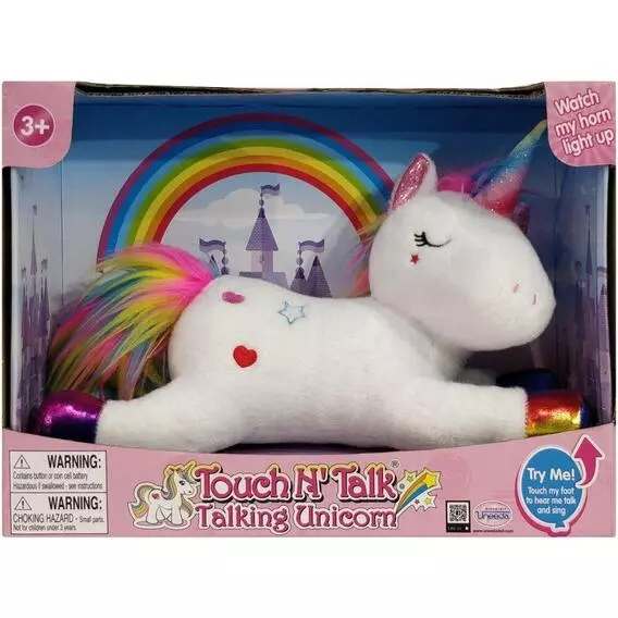 Uneeda 30cm Plush Talking Unicorn Uneeda 30cm Plush Talking Unicorn