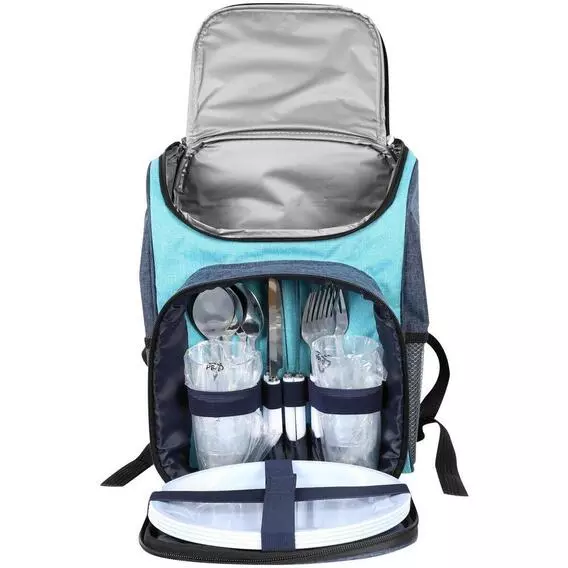 Ozark Trail 4 Person Picnic Backpack Set with Cooler