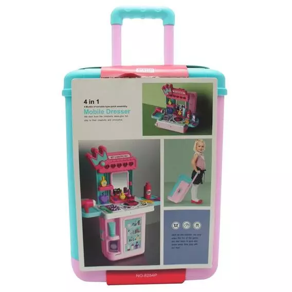 No Brand Beauty Dresser in Suitcase, Light & Soun