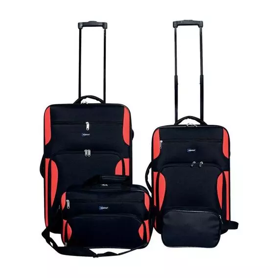Mainstay Black 4 Piece Travel Set Mainstay Black 4 Piece Travel Set