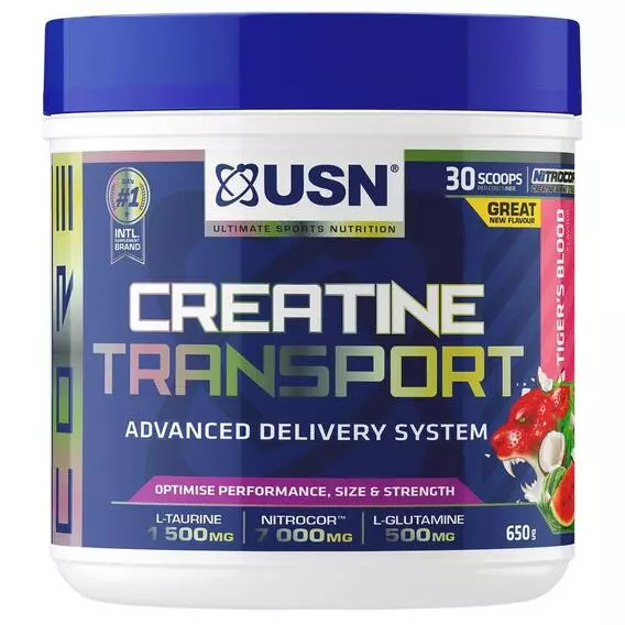 USN Creatine Transport Tiger's Blood 650g USN Creatine Transport Tiger's Blood 650g