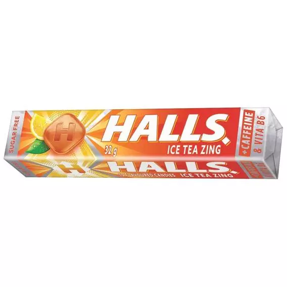 Halls Energy Candy Iced Tea 32g