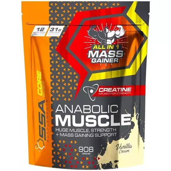 SSA Anabolic Muscle Stack 908g Vanilla Cream SSA Anabolic Muscle Stack 908g Vanilla Cream