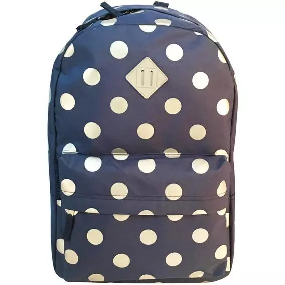 No Brand Navy with Silver Dots Backpack