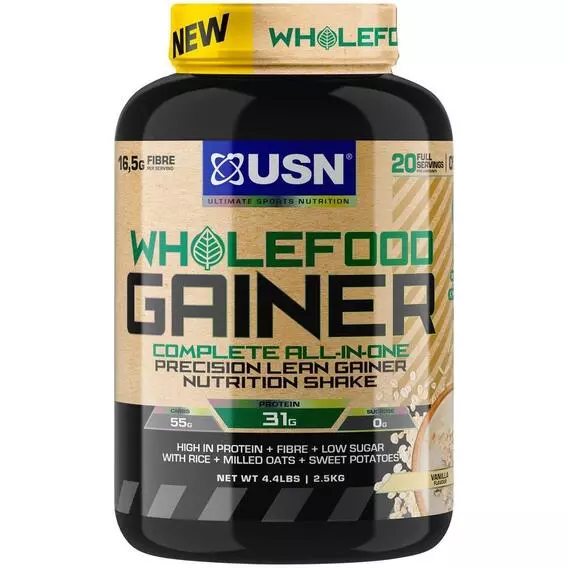 USN Wholefood Gainer 2.5kg Vanilla USN Wholefood Gainer 2.5kg Vanilla