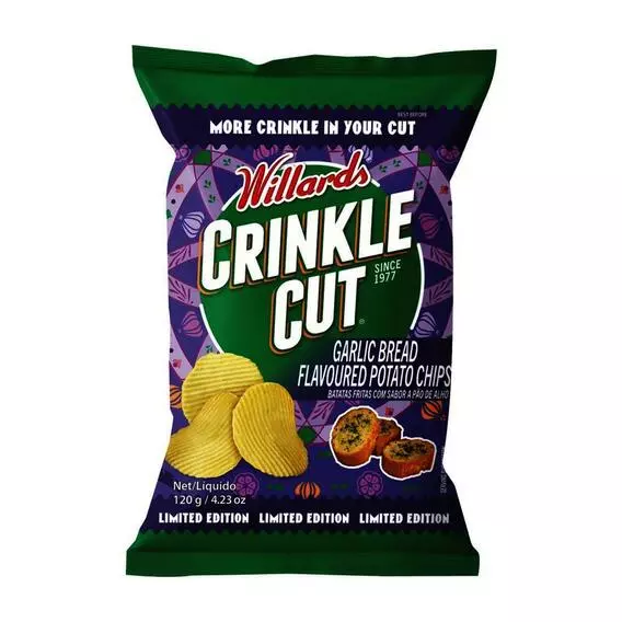 Willards Crinkle Cut Garlic Bread 120g