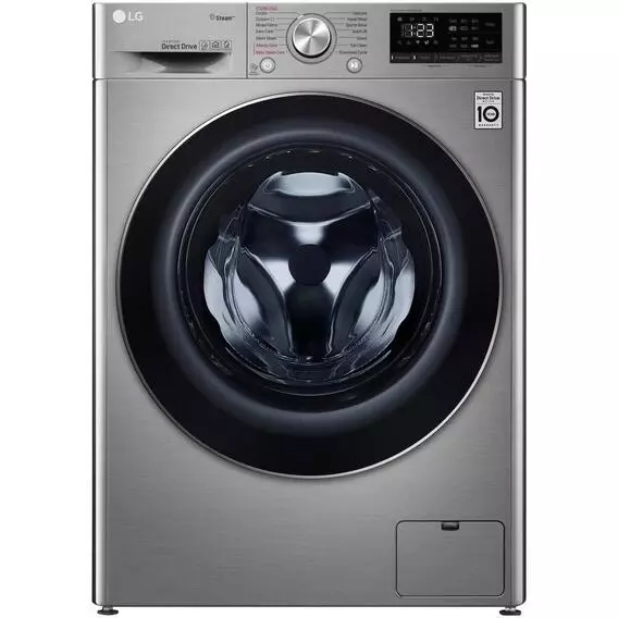 LG 10.5kg Silver Front Loader