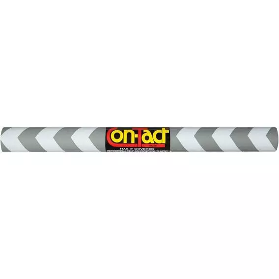 CON-TACT CONTACT PAPER CHEVRON GREY 5M