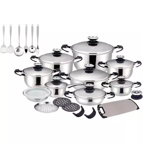 Always Home 31pc s/s Cookware set with Thermo Knobs