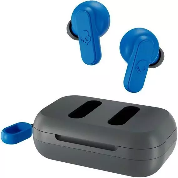 Skull DIME TRUE WIRELESS LIGHT GREY/BLUE Skull DIME TRUE WIRELESS LIGHT GREY/BLUE