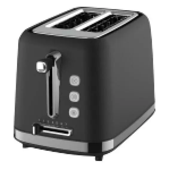 Eiger ROMANA 2 SLICE PLASTIC TOASTER BLACK EG-STP01B