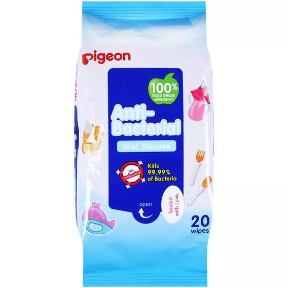 Pigeon Anti-Bacterial Wipes 20's