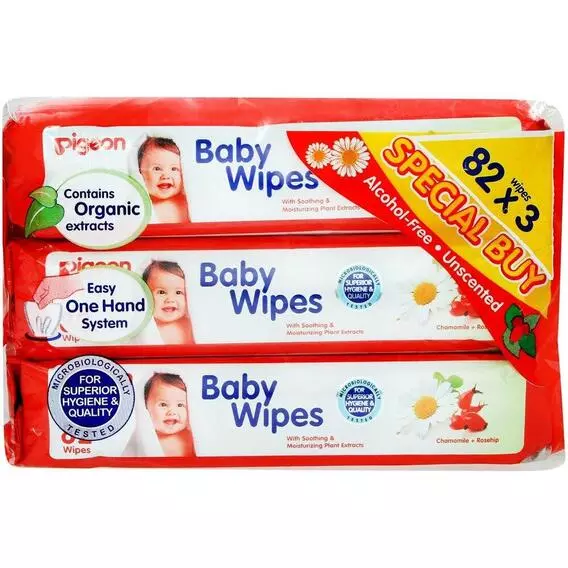 Pigeon Pure Water Baby Wipes 240s (80X3) Pigeon Pure Water Baby Wipes 240s (80X3)