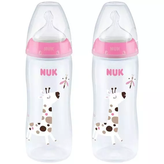 NUK FC+TC Bottle 6-18 Months, 2PK - Girl 300ml