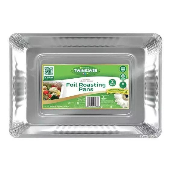 Twinsaver Aluminium Foil Roasting Pan 2ea