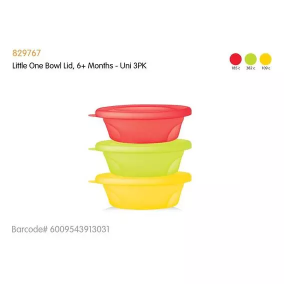 Little One Bowl Lid, 6+ Months - Unisex 3, PK Little One Bowl Lid, 6+ Months - Unisex 3, PK