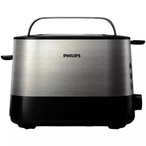 Philips Silver/Black Toaster HD2637/91 Philips Silver/Black Toaster HD2637/91