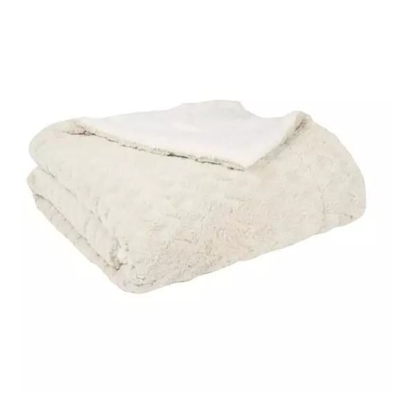 Dulce 2PLY ZIGZAG RABBIT FUR/SHERPA REVERSE MO