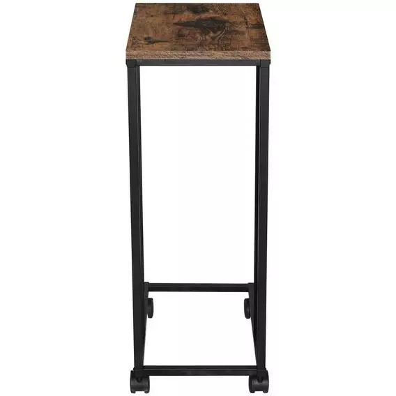 Furniture DAWSON SIDE TABLE RUSTIC WITH WHEELS Furniture DAWSON SIDE TABLE RUSTIC WITH WHEELS