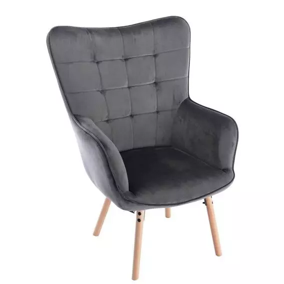 Furniture BRONDBY CHAIR GREY Furniture BRONDBY CHAIR GREY