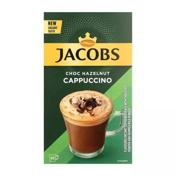 Jacobs Instant Cappuccino Hazelnut 10's 16.5 G Jacobs Instant Cappuccino Hazelnut 10's 16.5 G